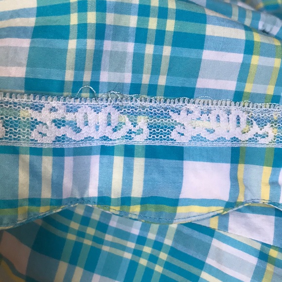 Lilly Pulitzer girls size 6 blue plaid dress - Picture 6 of 7